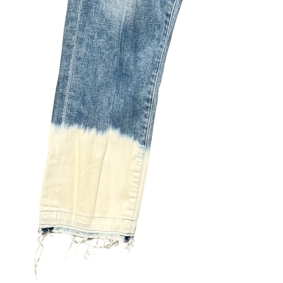 CITIZENS OF HUMANITY Agnes Crop Mid Rise Slim Straight Dip Dyed Denim Jeans - Picture 3 of 14